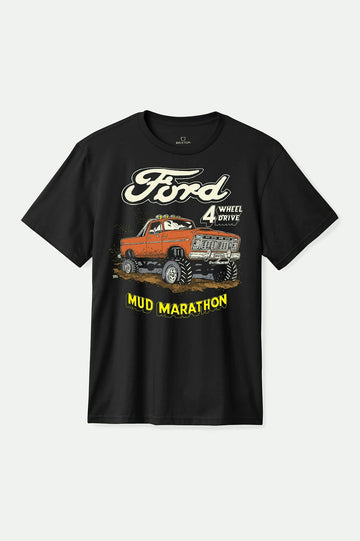 Brixton Ford Mud Marathon Burnt Rubber S/s Shirt