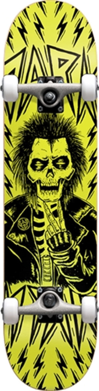 Darkstar Electric First Push Yellow 8.0" Glow in the Dark Complete Skateboard