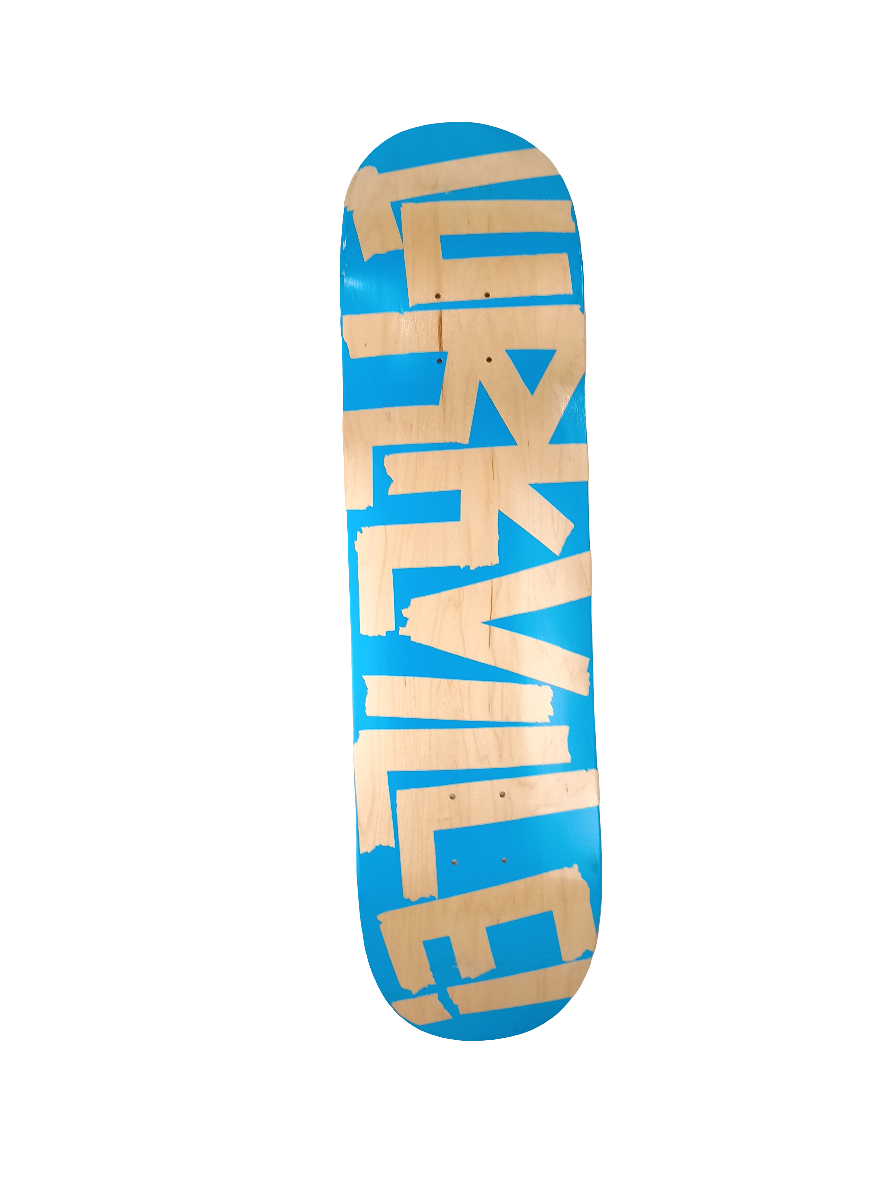 Lurkville Team Natural Blue Size 8.250" Vintage NOS Deck