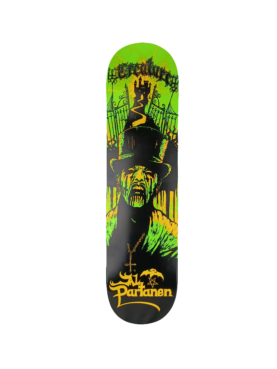 Creature Al Partanen Top Hat Man Castle Green Black Size 7.9 Vintage NOS Deck