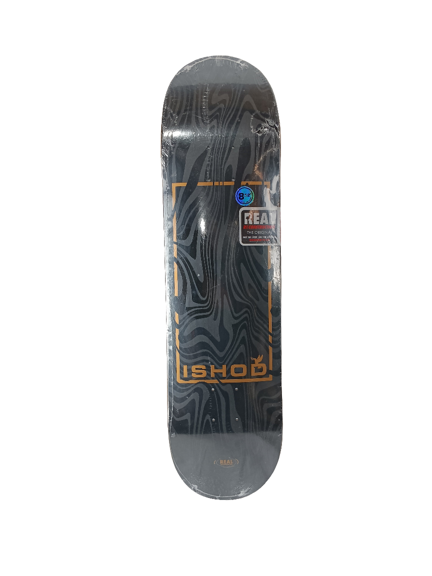 Real Ishod Wair Marble Dove Black Gold Size 8.12 Vintage NOS Deck