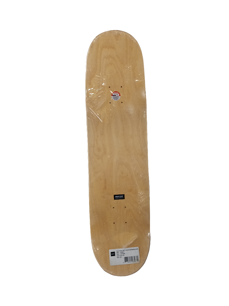 Huf X Cleon Peterson Natural Black Size 8.475 Vintage NOS Deck