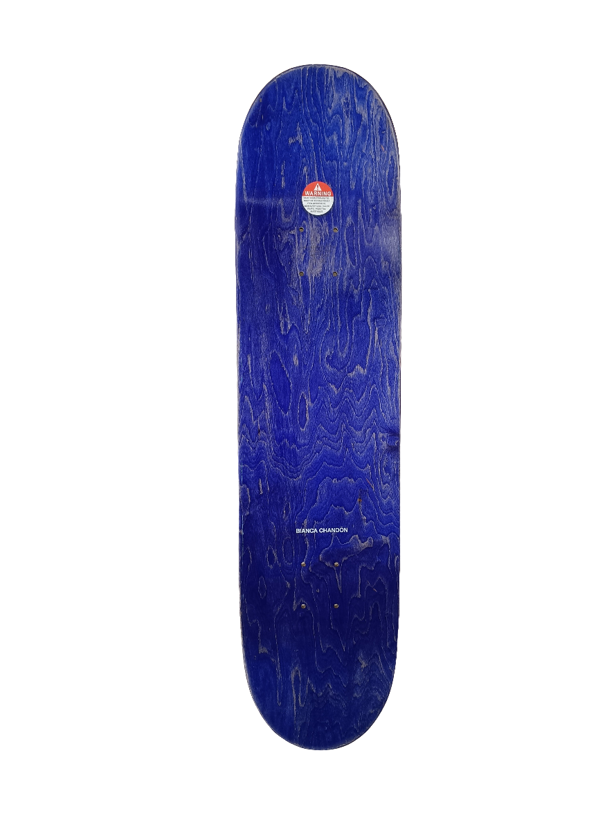 917 Nine One Seven Alex Olson Phone Number Spray Paint Blue Woodgrain Black Size 8.0" Vintage NOS Deck