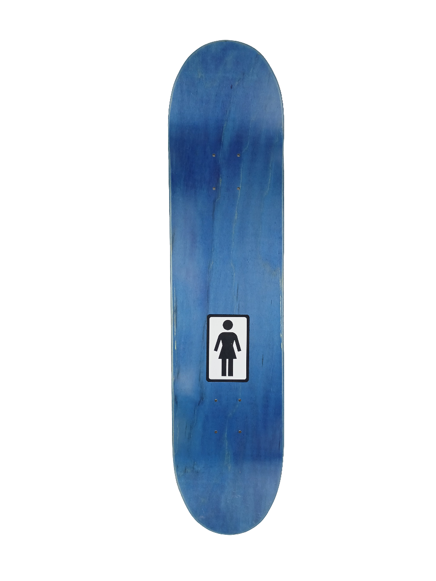 Girl Paul Rodriguez The Cult Of Paul Rodriguez Blue White Pink Size 7.5" Vintage NOS Deck