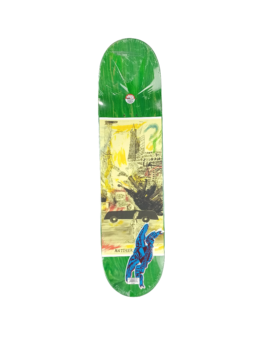 Anti-Hero Julien Stranger SF Then & Now Blue Woodgrain Multi Size 8.5 Vintage NOS Deck