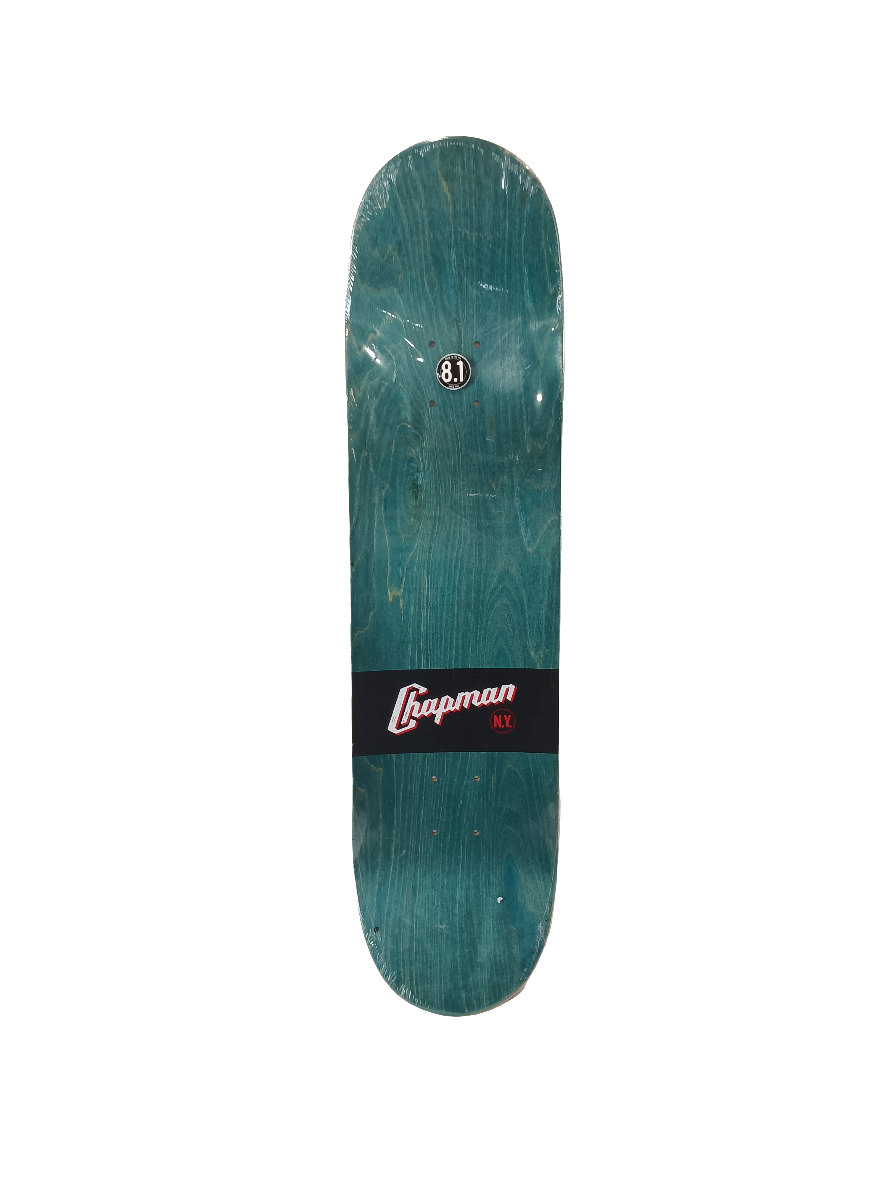 Chapman N.Y. Black White Red Size 8.1 Vintage NOS Deck