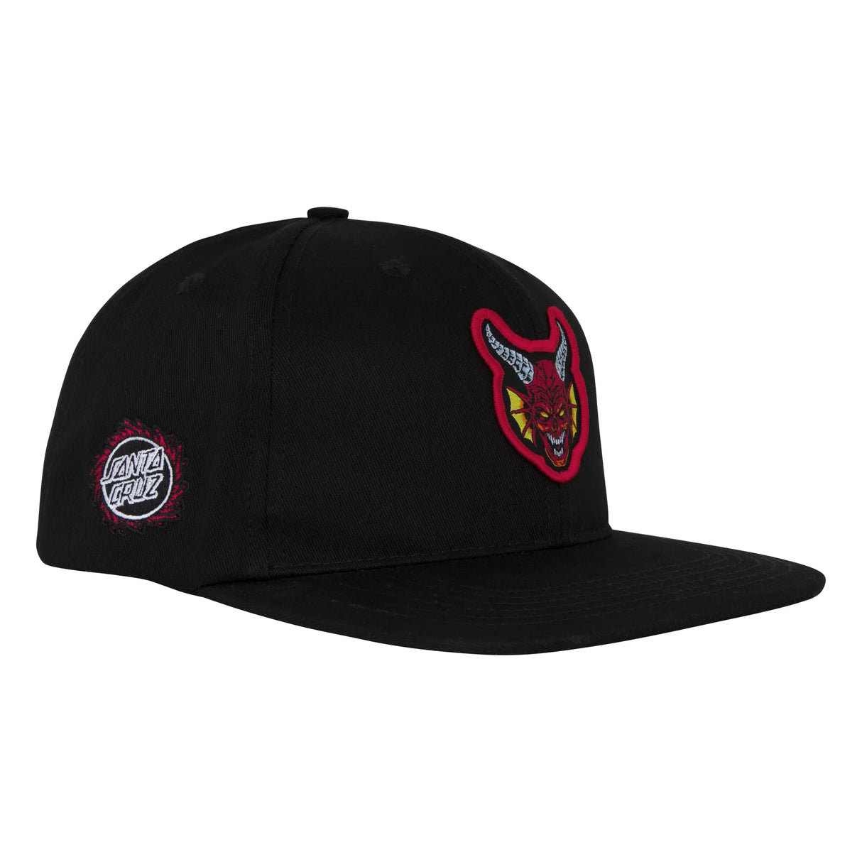 Santa Cruz Stranger Things Hellfire Black Structured Snapback Hat