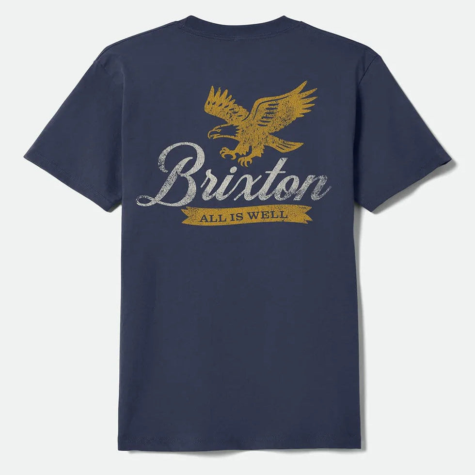 Brixton Well Standard Navy S/s Shirt