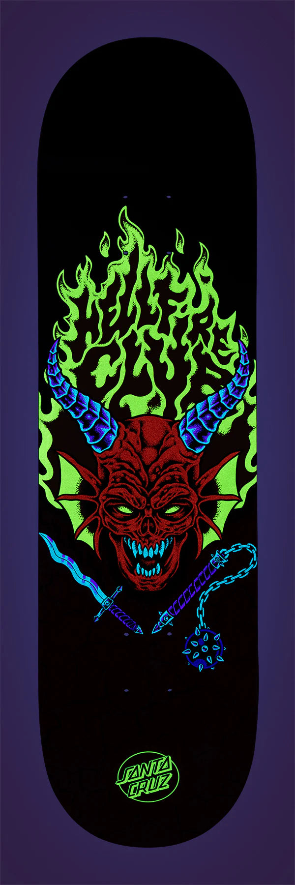 Santa Cruz Stranger Things Hellfire Club 8.25" Skateboard Deck