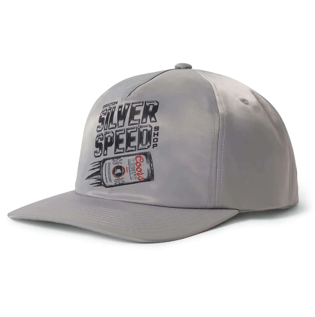 Brixton X Coors Light Silver Speed Silver MP Snapback Hat