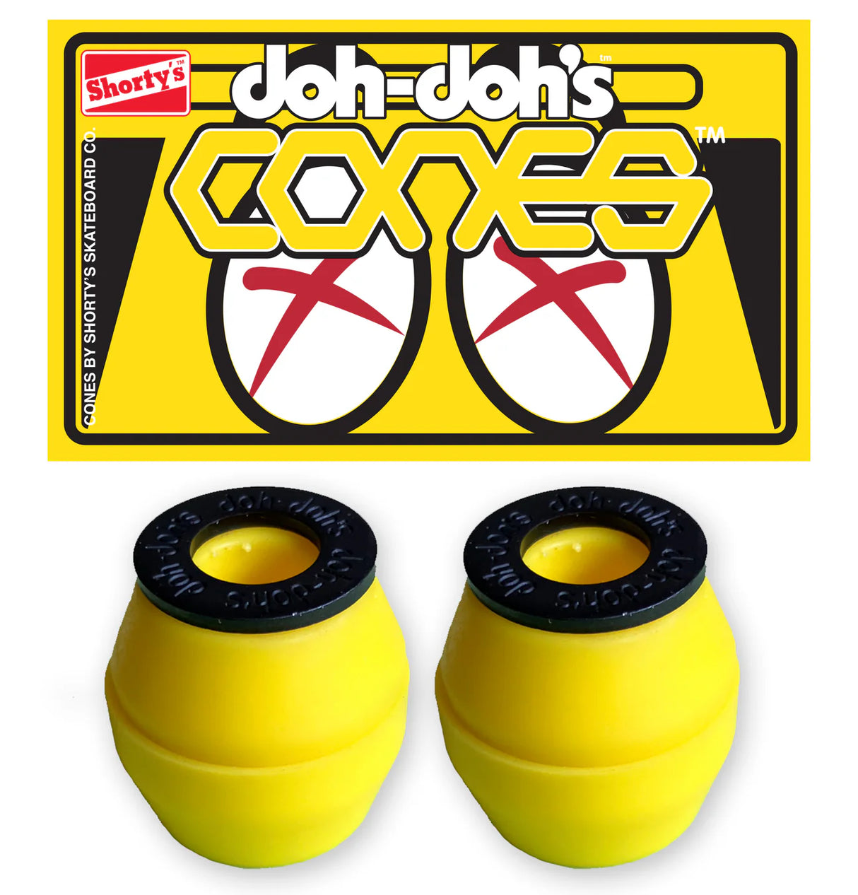Shorty's Doh Doh Cones Yellow 92 Soft Bushings