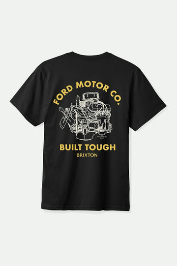 Brixton Ford Built Tough Burnt Rubber S/s Shirt