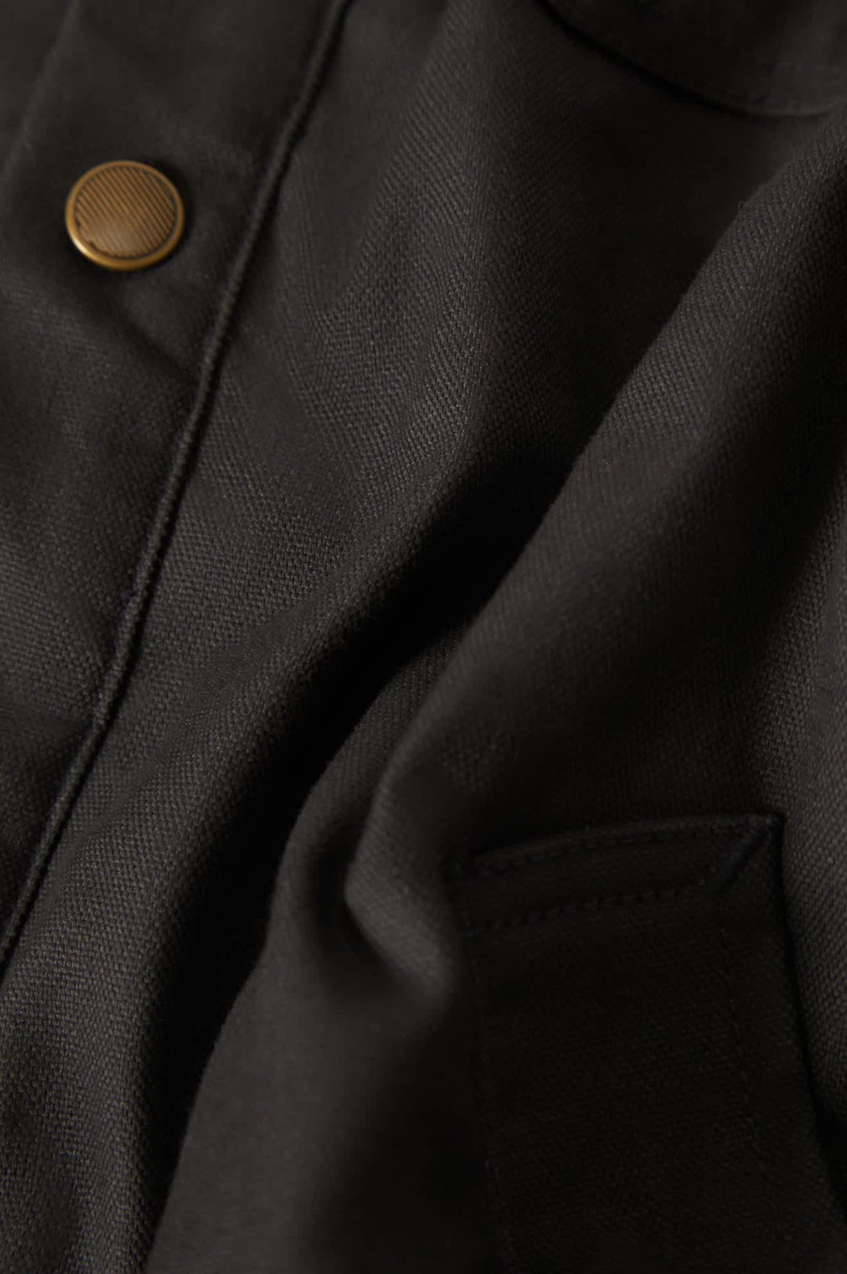 Brixton Builders Stretch Washed Black L/s Overshirt