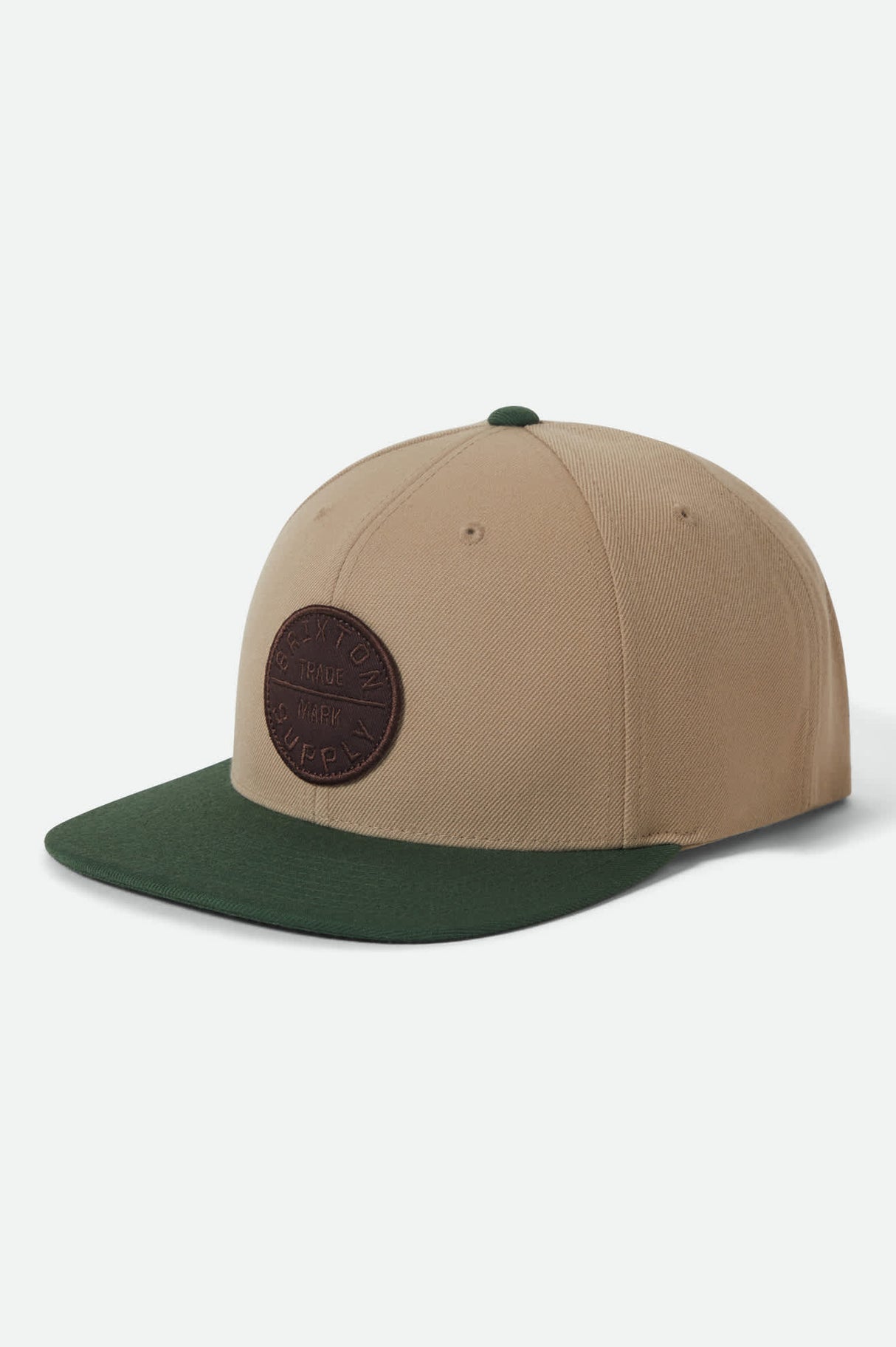 Brixton Oath III Khaki Primal Green Snapback Hat