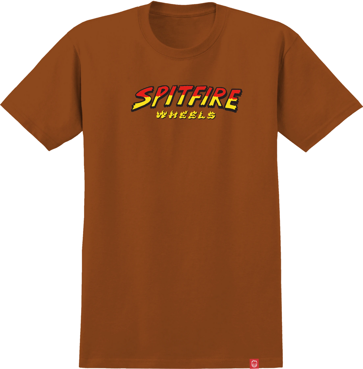 Spitfire Hell Hounds Script Burnt Orange S/S Shirt