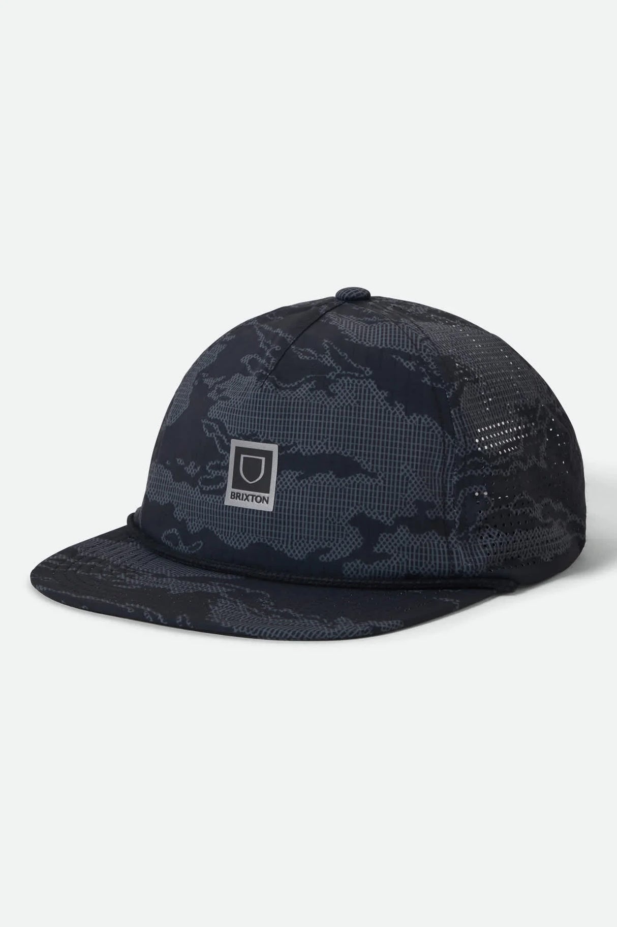 Brixton Journey MP Black Tiger Camo Performance Snapback Hat