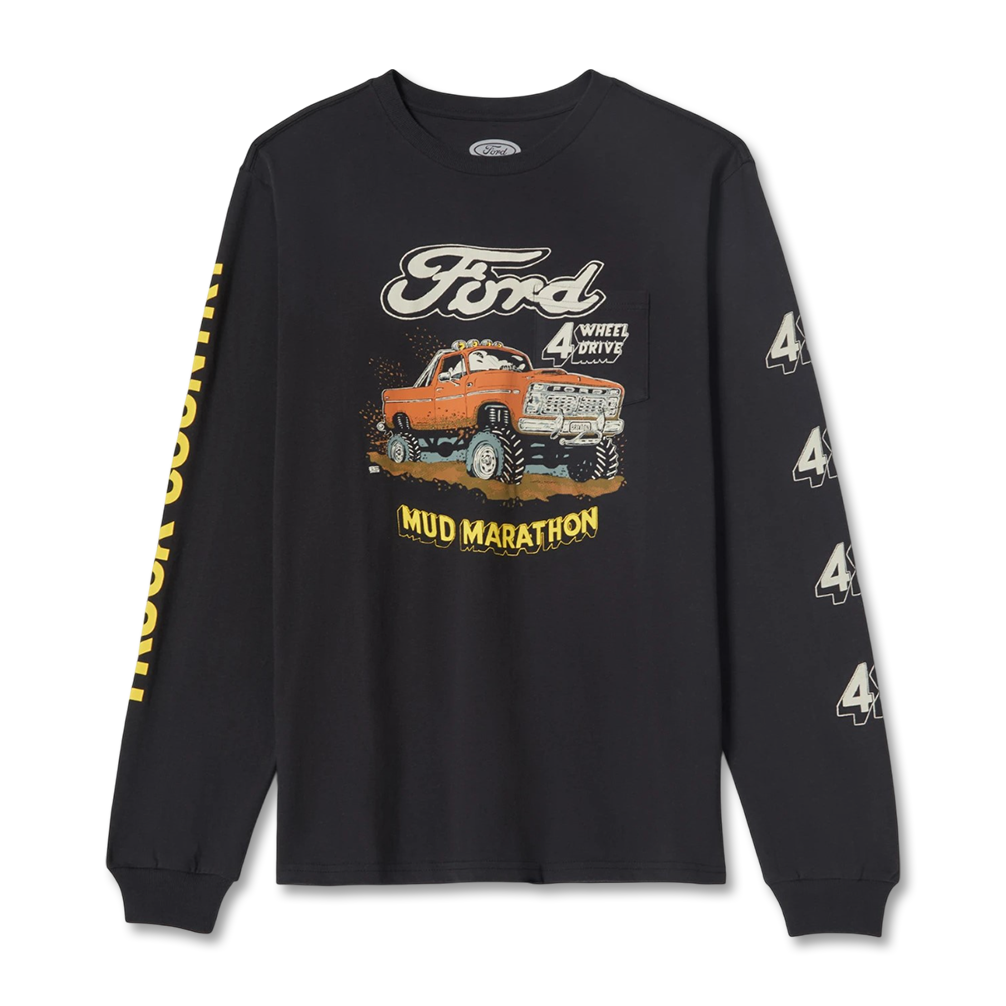 Brixton Ford Mud Marathon Burnt Rubber Long Sleeve L/s Shirt