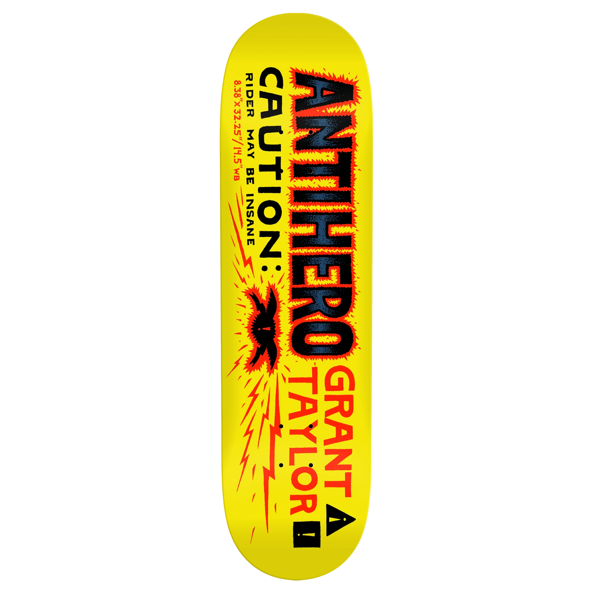 Anti-Hero Grant Caution 8.38" Skateboard Deck