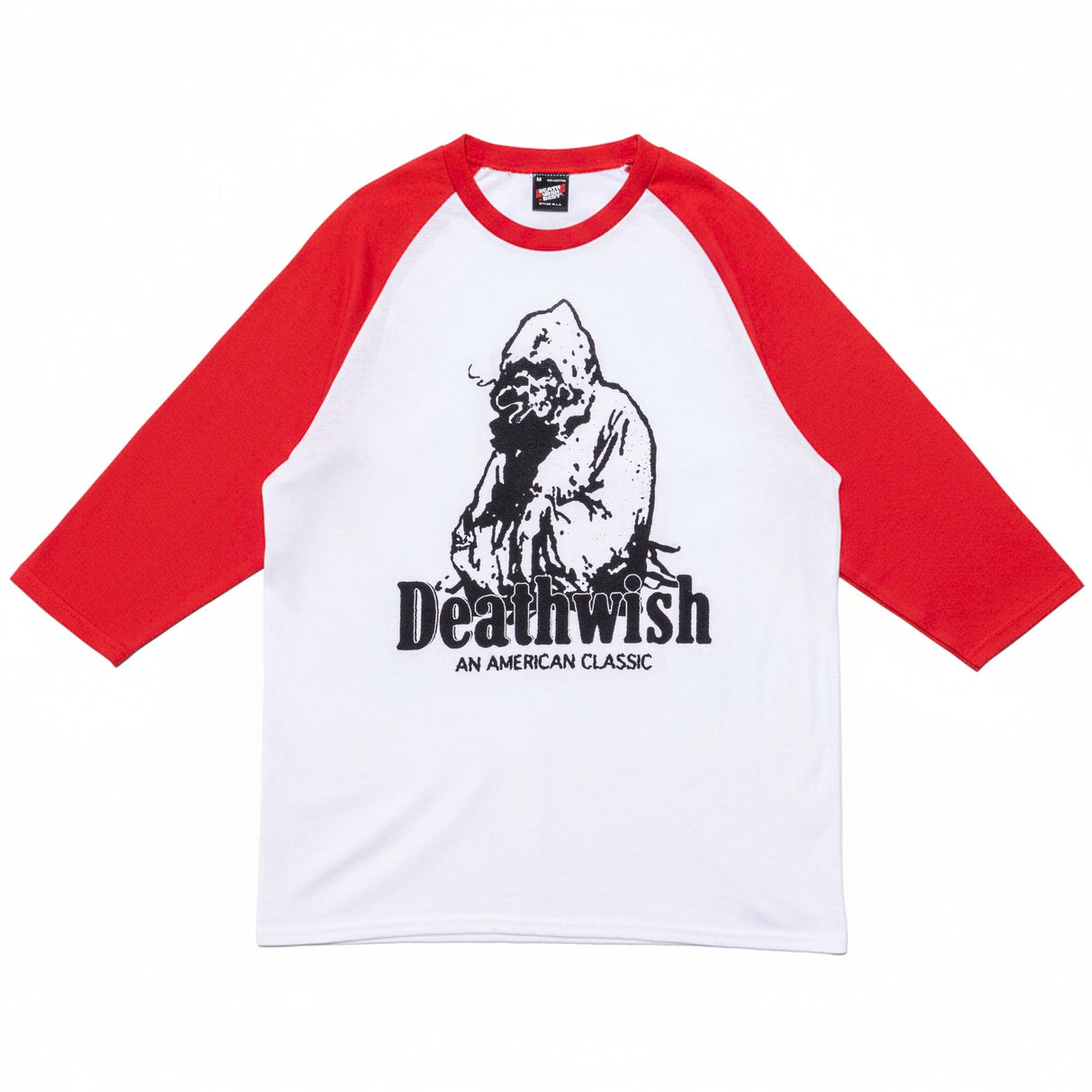 Deathwish American Classic White Red Raglan Shirt