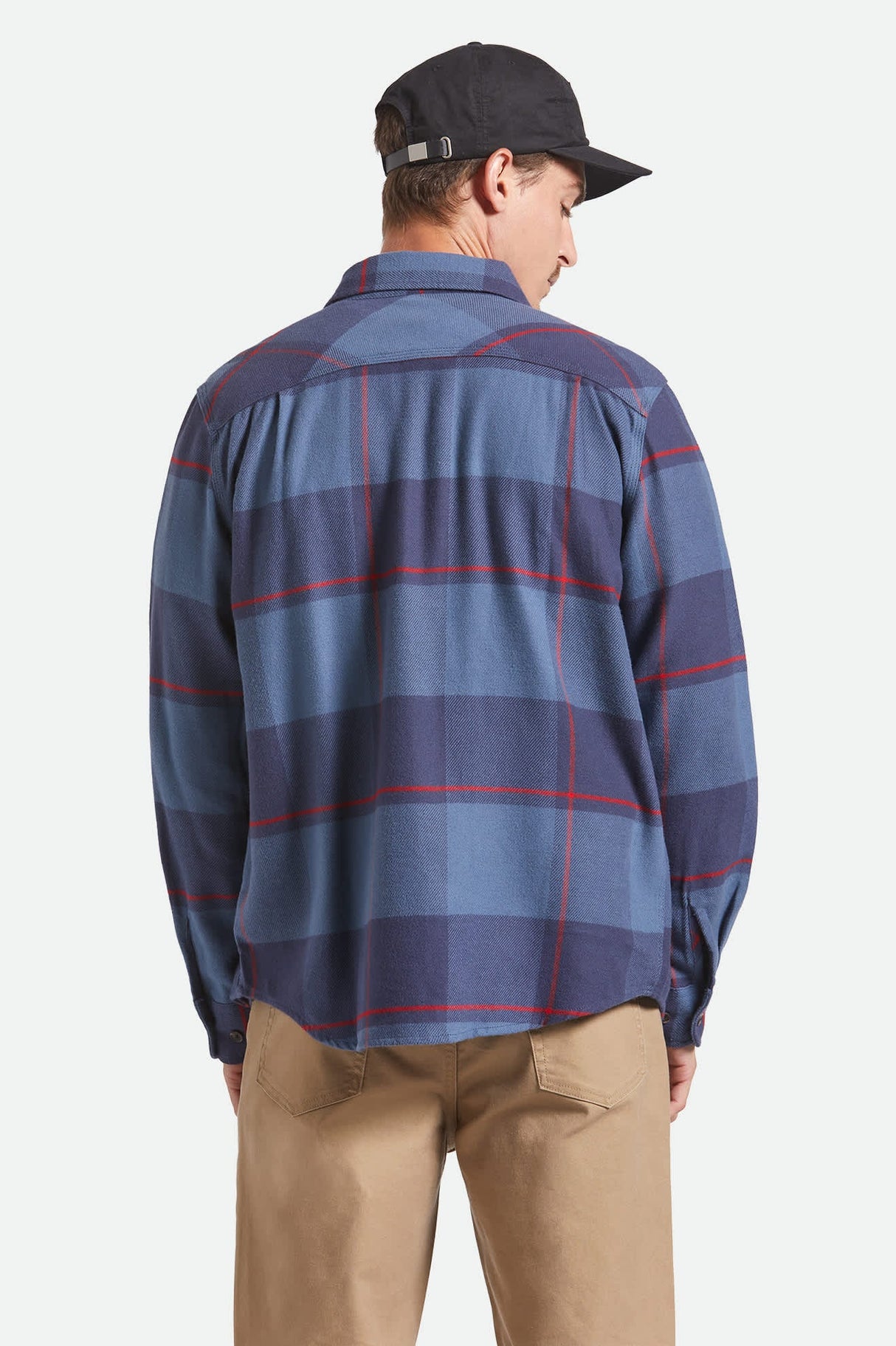 Brixton Bowery Bering Sea Mood Indigo Adrenaline Rush L/s Flannel Shirt