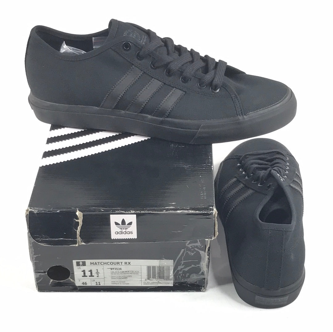 Adidas Matchcourt RX CBLACK/CBLACK/CBLACK BY3536 US Mens Size 11.5