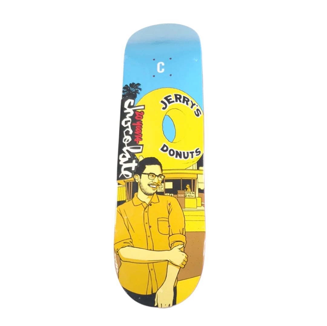 Chocolate Jerry Hsu City Series Jerry's Donuts Yellow/Blue Skateboard Deck