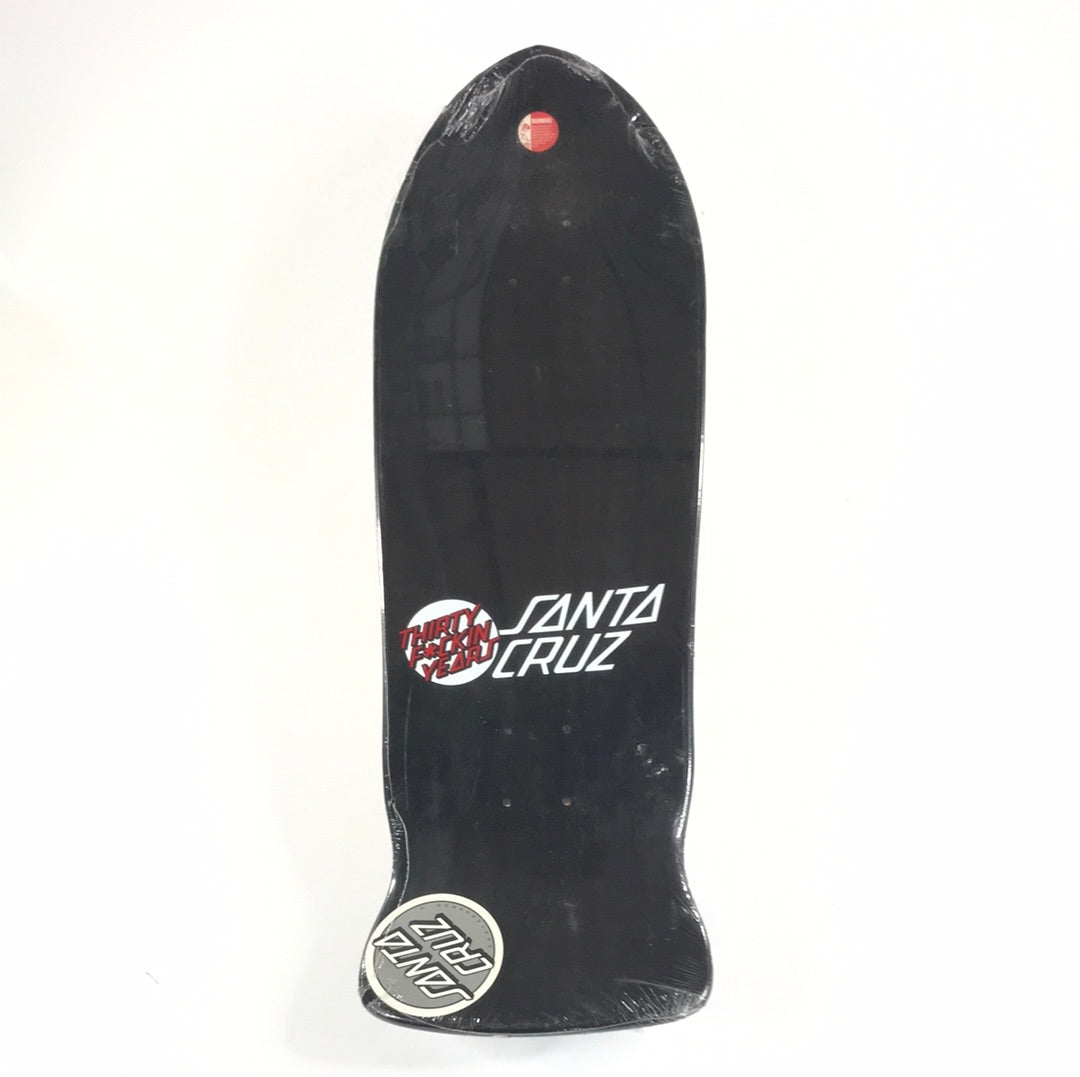 Santa Cruz Rob Roskopp 30 Years Black 10'' Skateboard Deck