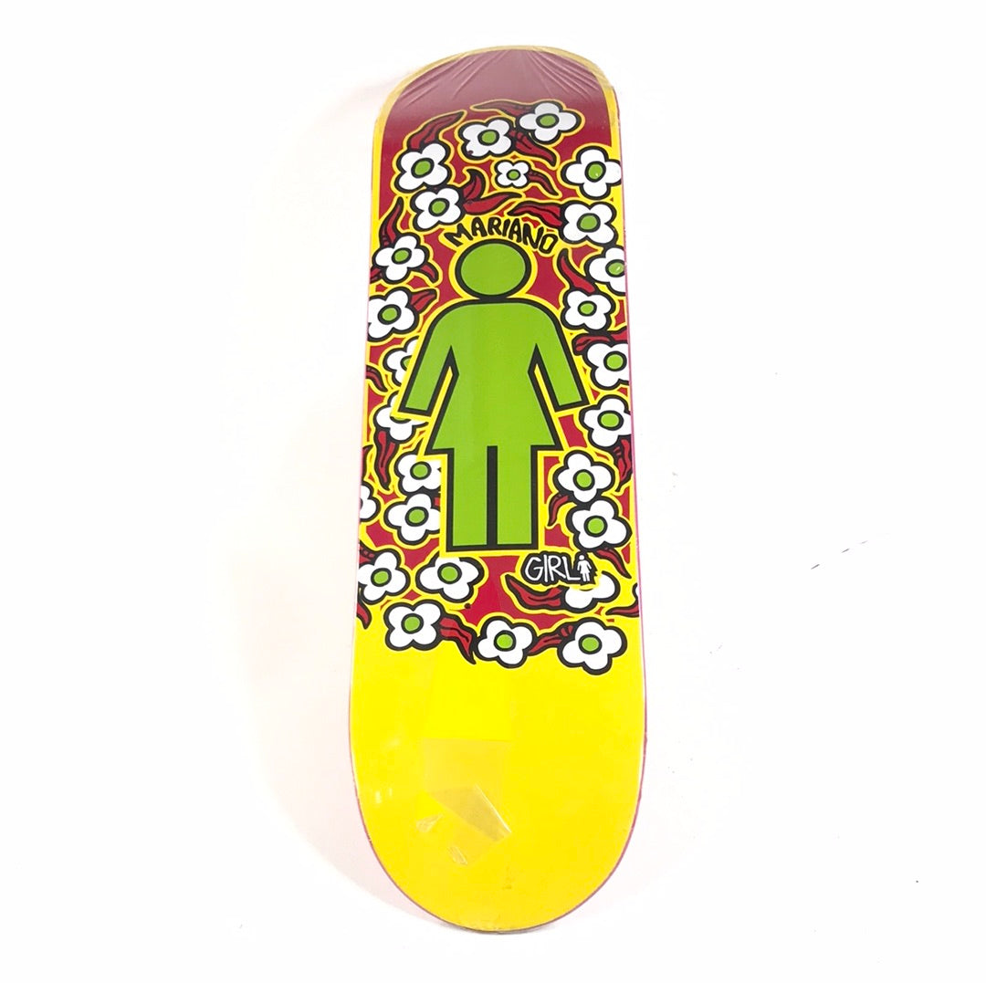 Girl Guy Mariano Flower Girl Gonz Tribute One Yellow/Red 8.0" Skateboard Deck