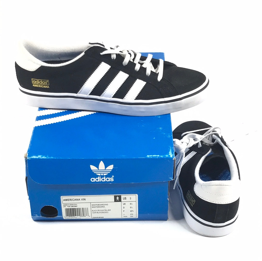 Adidas Americana Vin BLACK1/RUNWHT/BLUBIR G65585 US Mens Size 9