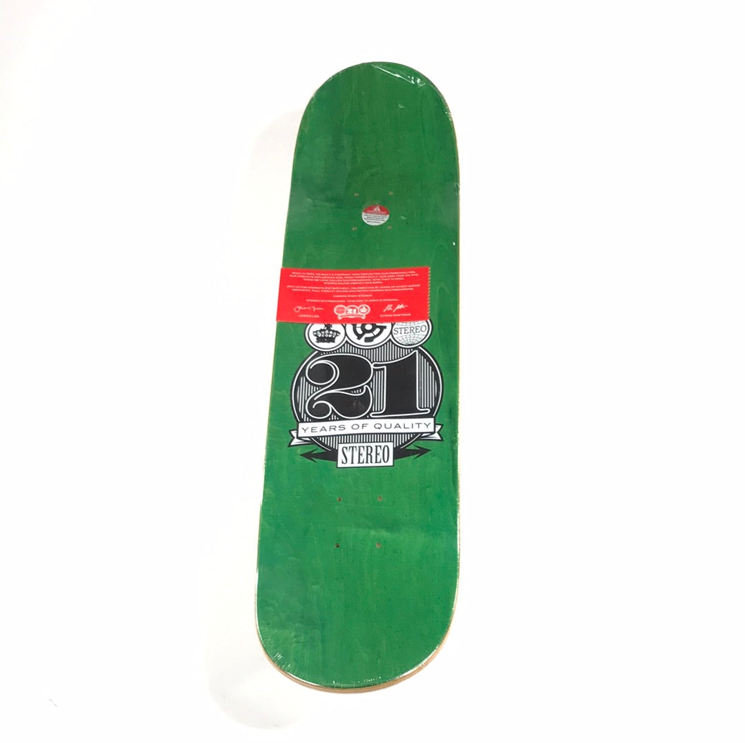Stereo Chris Pastras 21 Years Of Quality Multi 8.25 Skateboard Deck