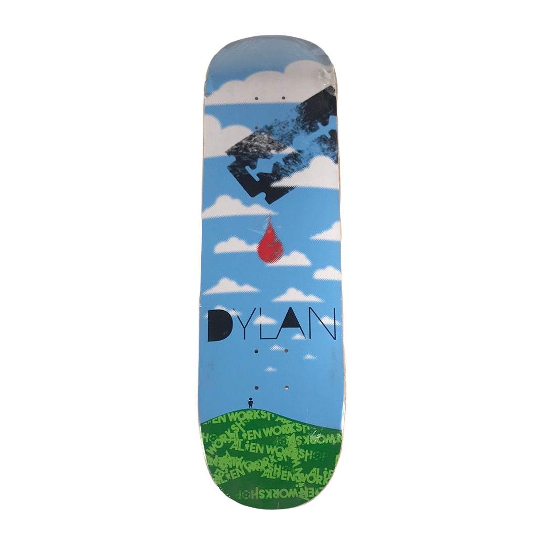 Alien Workshop Dylan Rieder Blue Sky Blue/Green/White/Black Size 8.25 Skateboard Deck