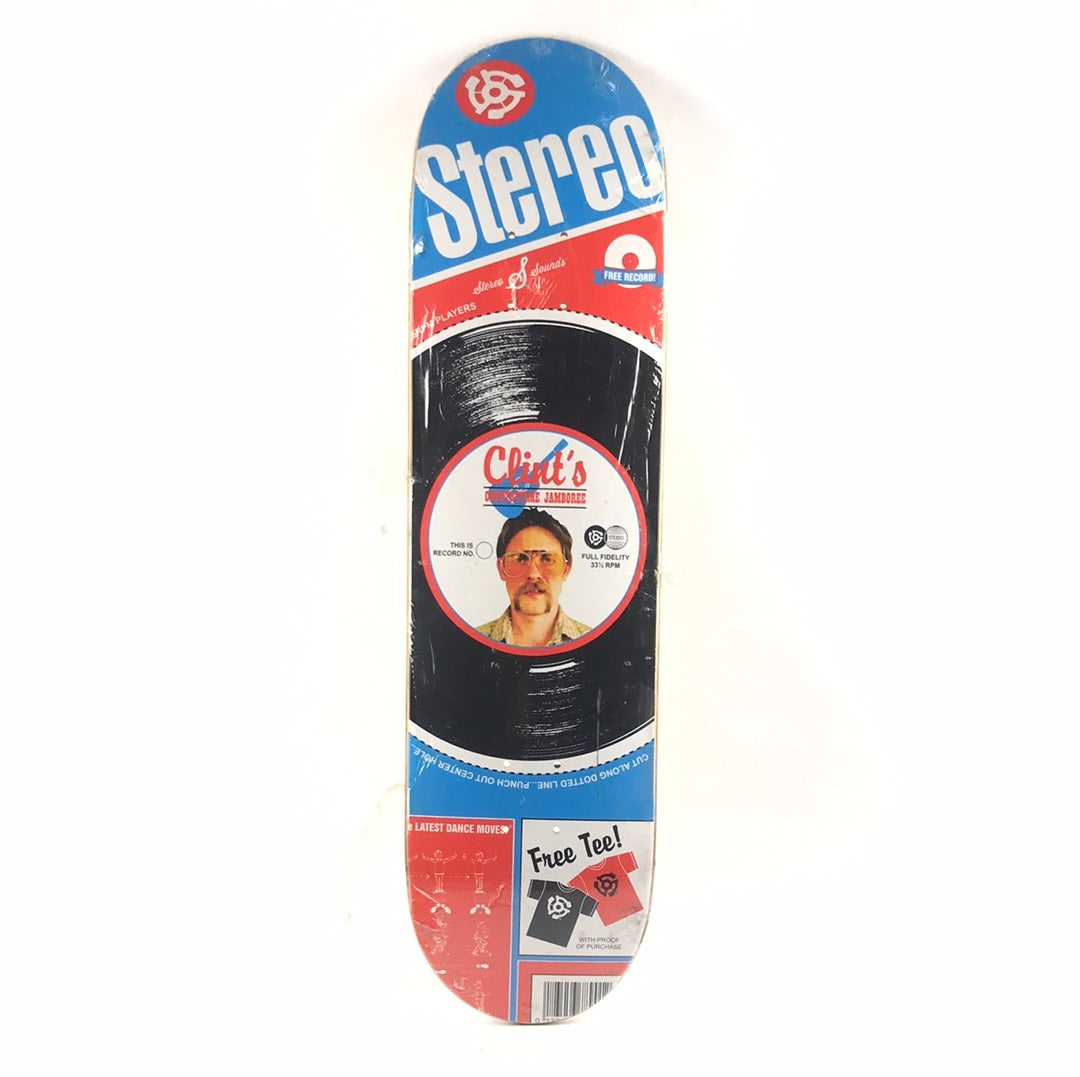 Stereo Clint Record Player Multi 8.0 Skateboard Deck