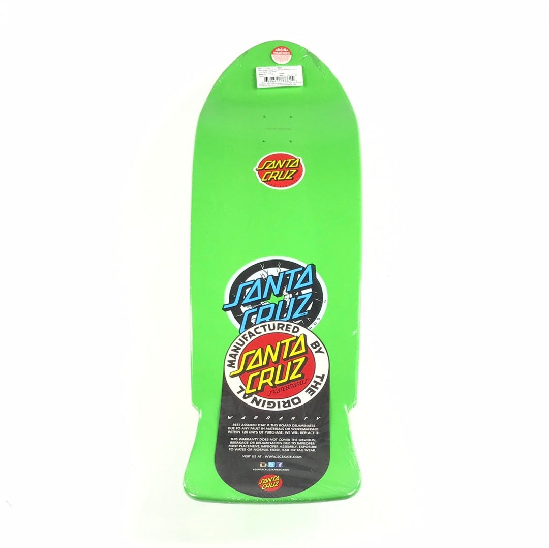 Santa Cruz Rob Roskopp Target 2 Green Fluorescent 10.0 Skateboard Deck