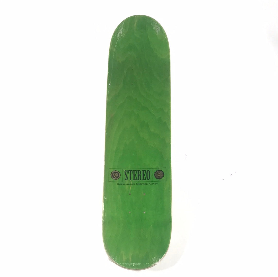 Stereo Chris Pastras Obey Record Gold/Black 7.75" Skateboard Deck