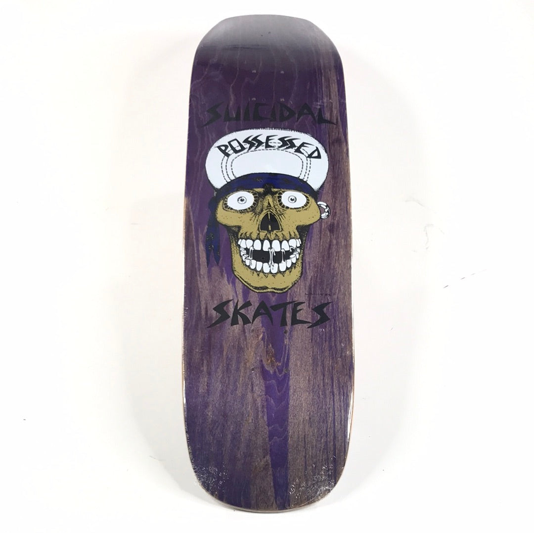 Suicidal Skates Team Skull Purple 9'' Skateboard Deck
