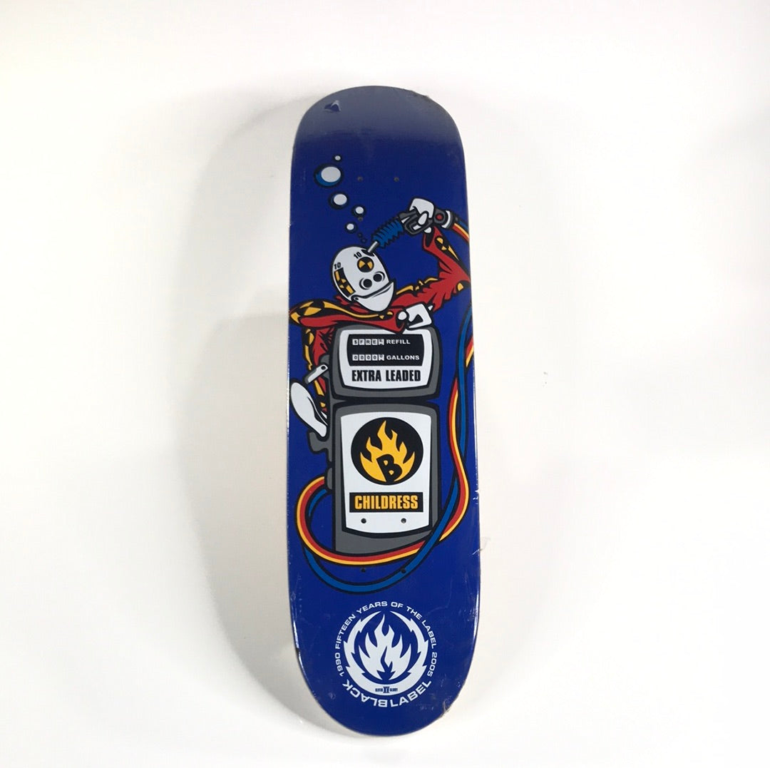 Black Label Skateboard Deck - Chet Childress Re-Rage Series Blue 8.0 15 Years of Label 2005