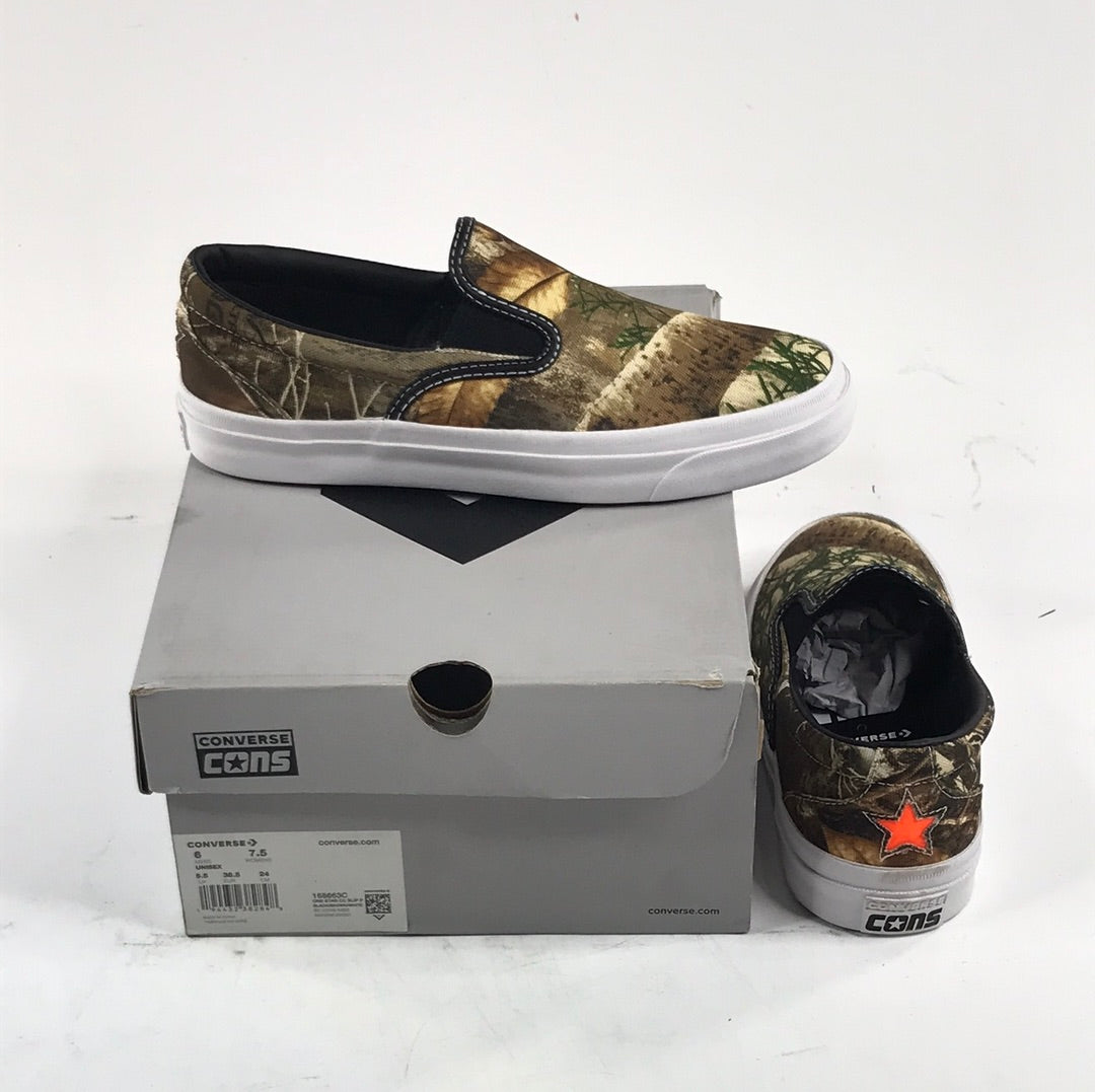Converse Cons One Star CC Slip Black/Brown/White 168663C US Mens Size 6
