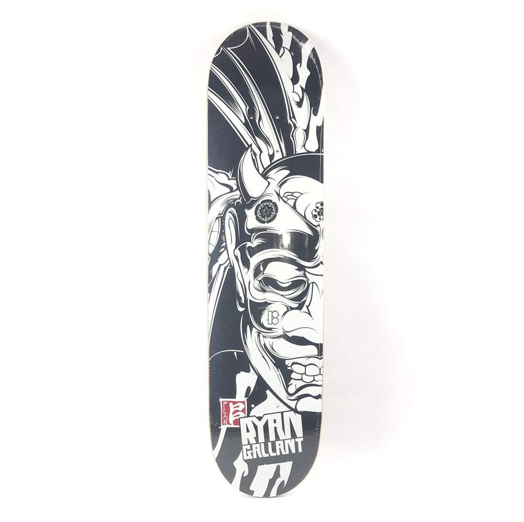 Plan B Ryan Gallant Samurai Black/White 7.625" Skatebaoard Deck 2007