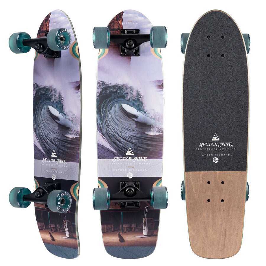 Sector Nine Jammer Rips 28.5 x 7.875" Cruiser Complete Skateboard