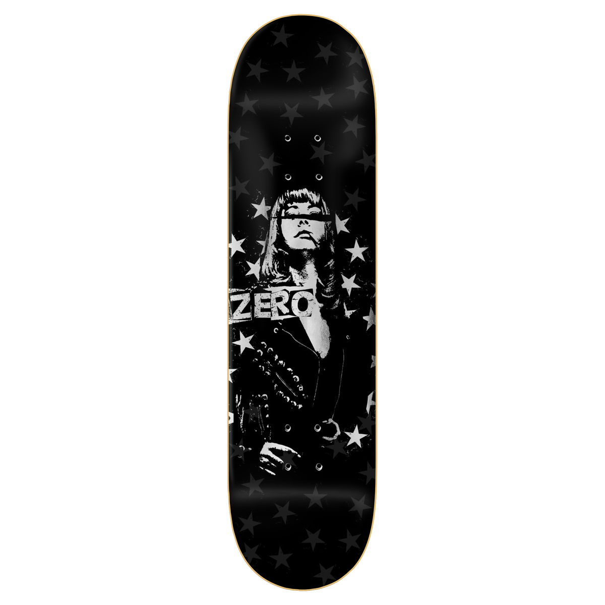 Zero Kiss Off Silver 8.5" Skateboard Deck