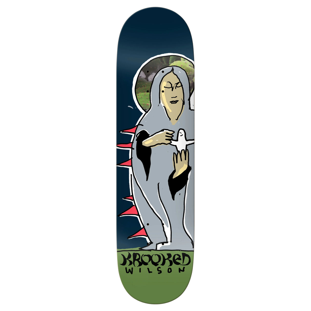Krooked Andrew Wilson Bird Keeper 8.25" Skateboard Deck