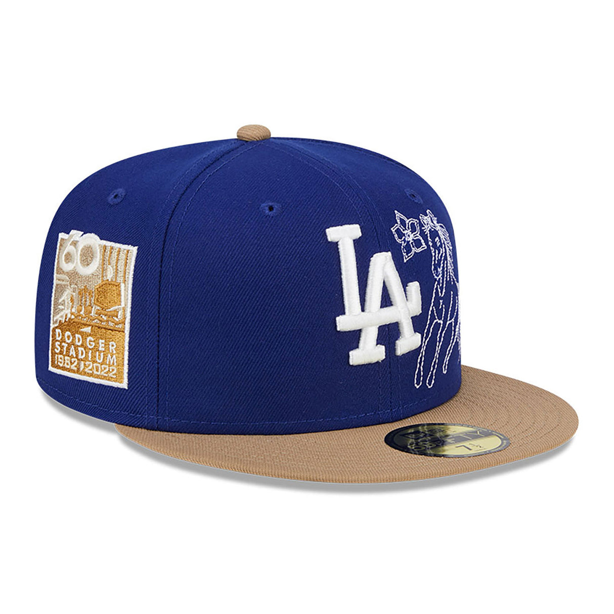 New Era Los Angeles Dodgers Western Khaki Blue & Tan 59Fifty Fitted Hat