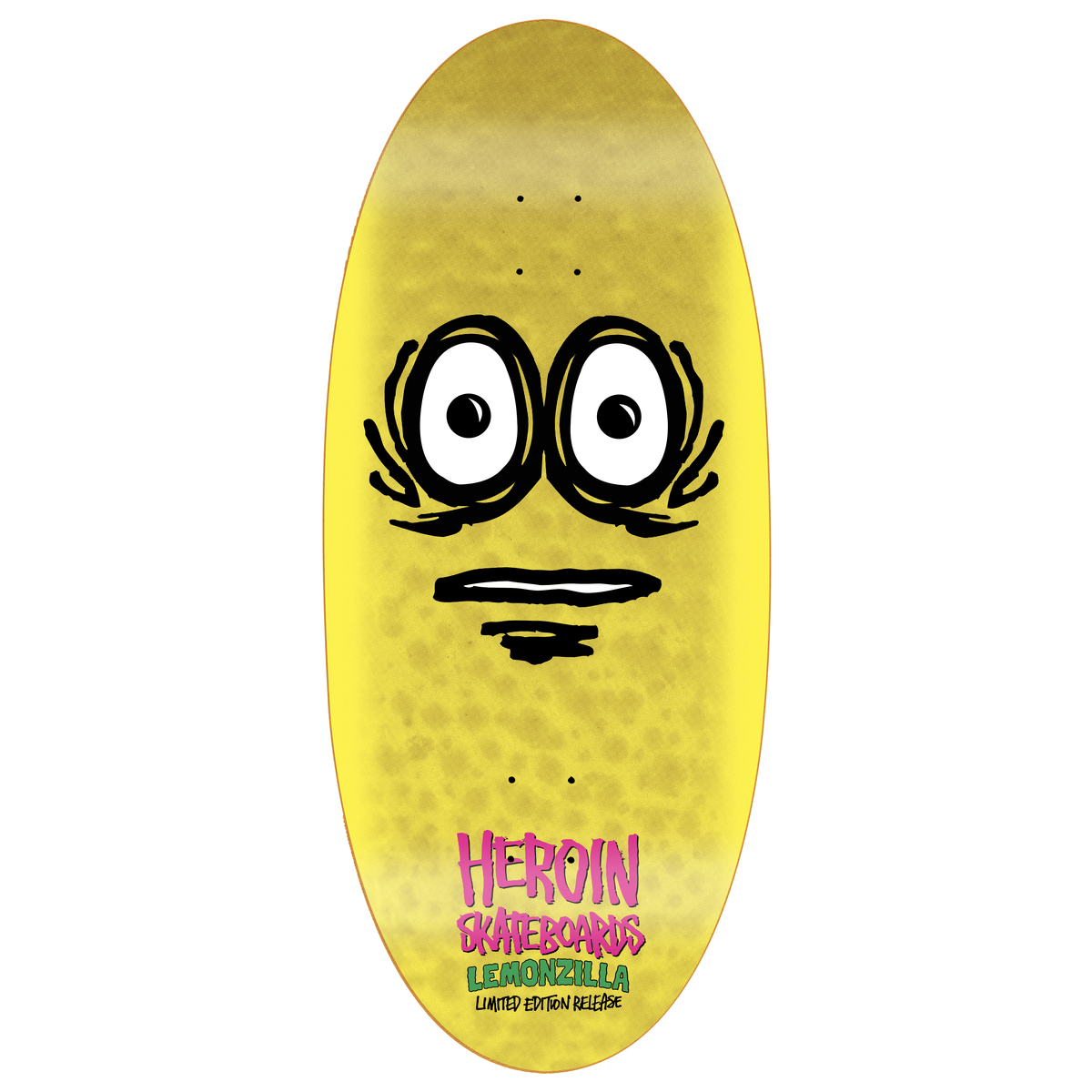 Heroin Lemonzilla 13.5" Egg Shaped Skateboard Deck