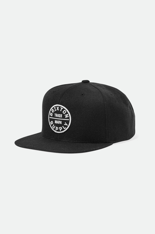 Brixton Oath III Black Snapback Hat