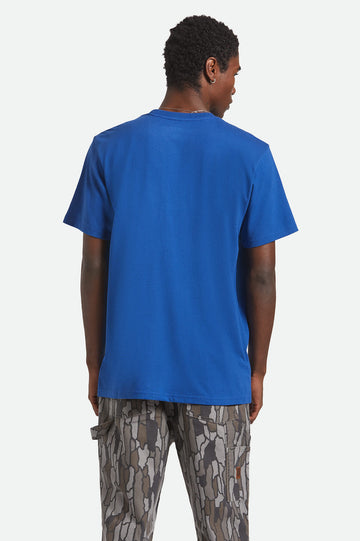 Brixton Ford Truck Country Ford Blue Pocket S/s Shirt