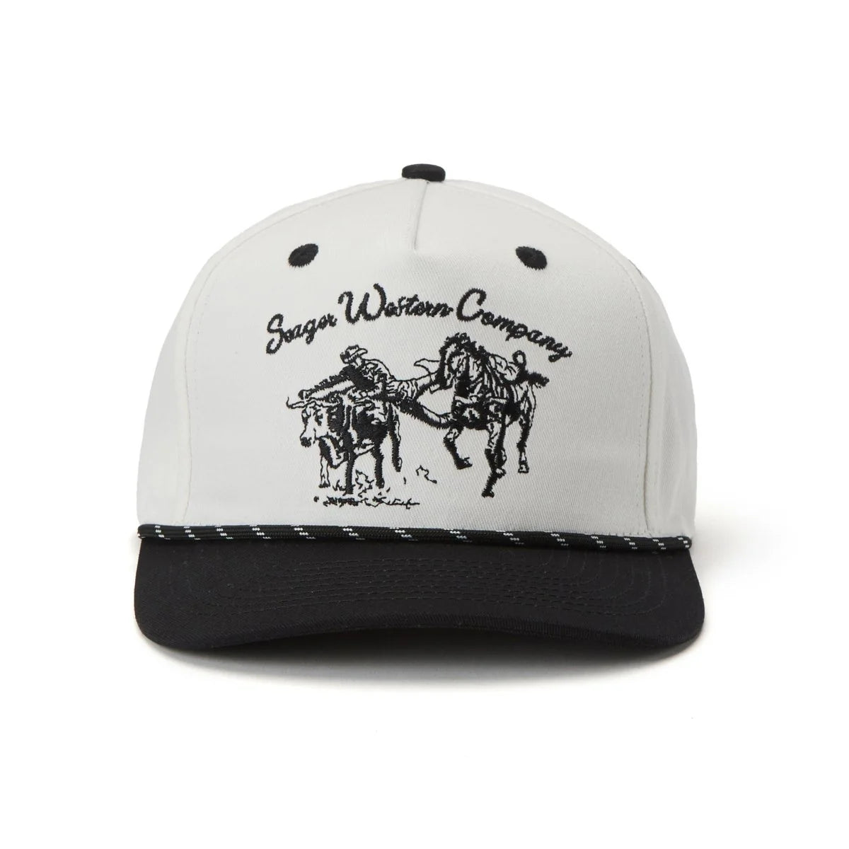 Seager Los Rios Canvas Cream/Black Snapback Hat