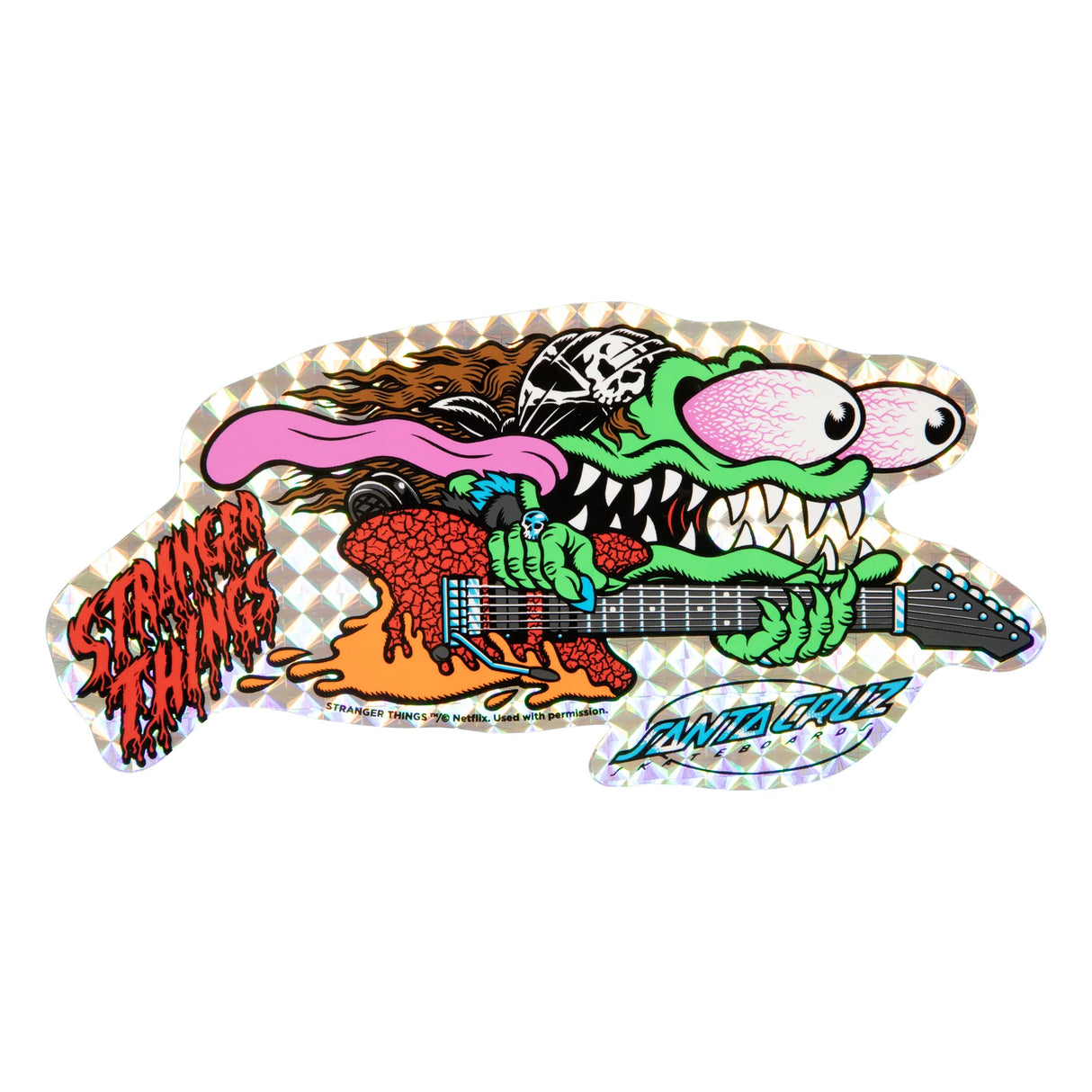 Santa Cruz Stranger Things Meek Slasher Eddie Reveal 10.1" x 31.1" Skateboard Deck