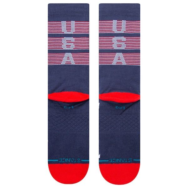 Stance Bars USA Navy Crew Socks
