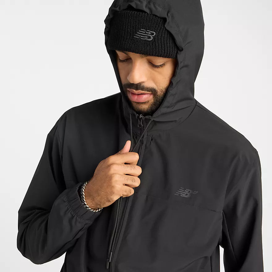 New Balance Numeric Black Woven Full Zip Jacket