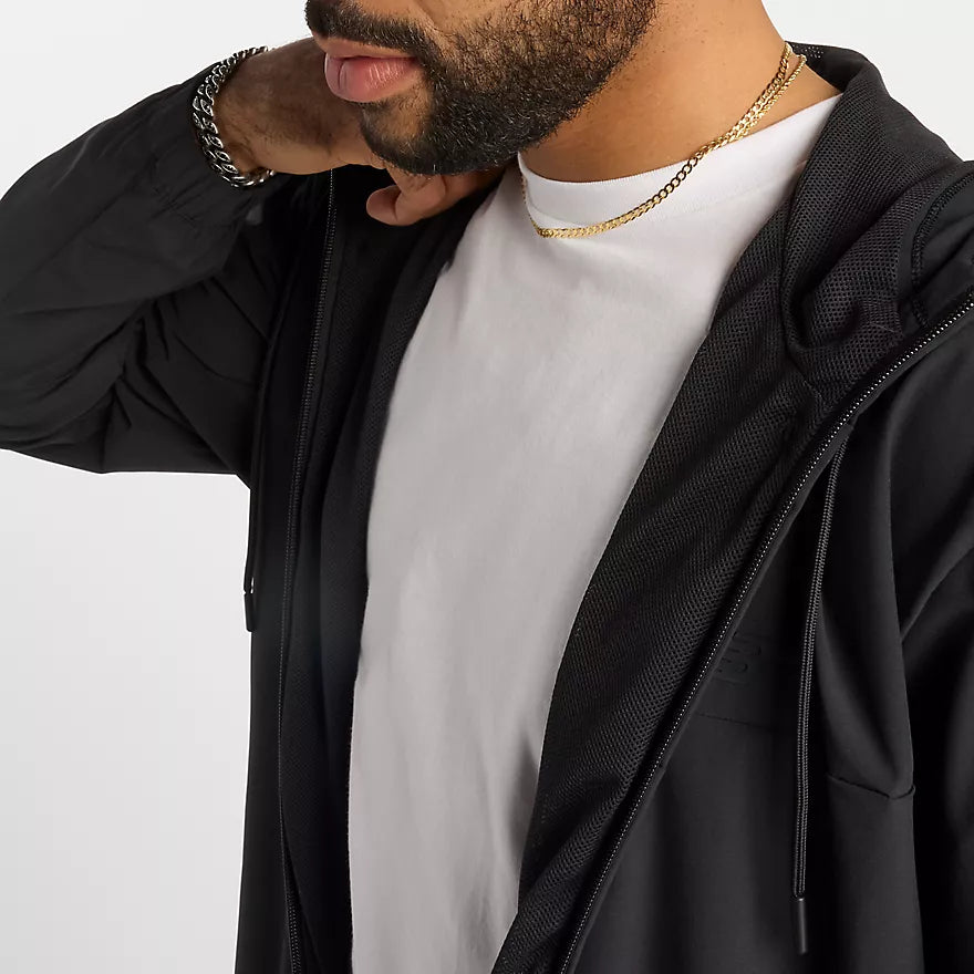 New Balance Numeric Black Woven Full Zip Jacket